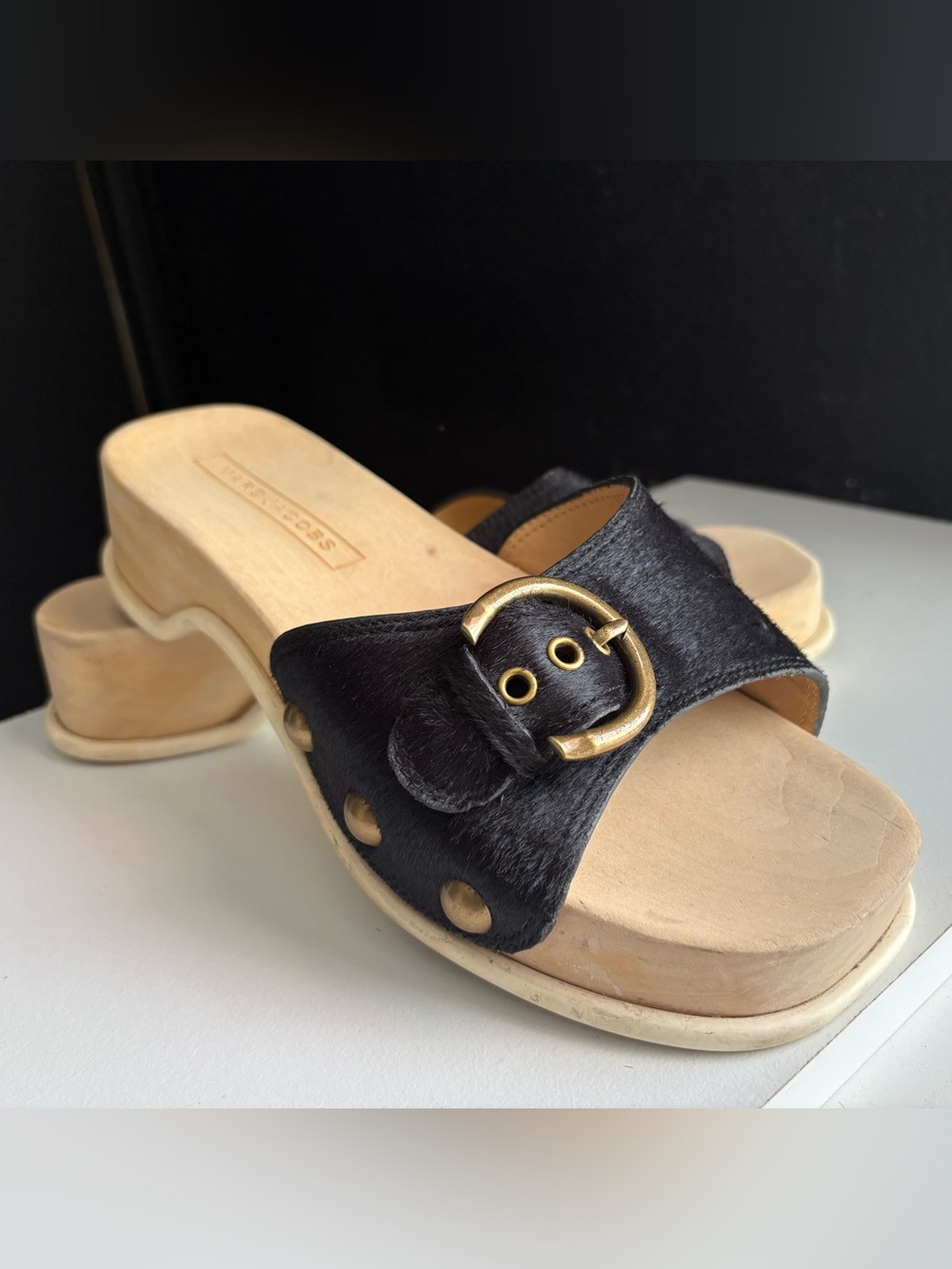 Marc Jacobs Anita Sandals Pony Hair Clogs Slides shoes